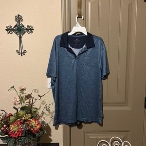 Navy Blue Collard Dri-Fit Shirt